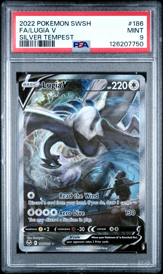 Lugia V 186/195 Alternate Art PSA 9 – Pokémon Silver Tempest