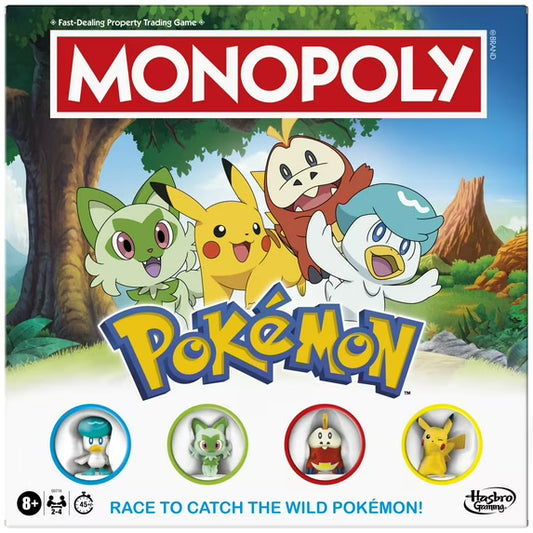 Monopoly Pokémon Edition Board Game, Games for Pokémon Fans