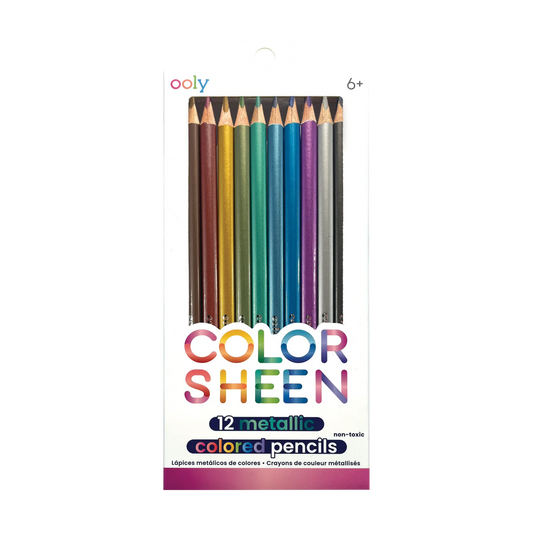 Color Sheen: Metallic Colored Pencils (Set of 12)