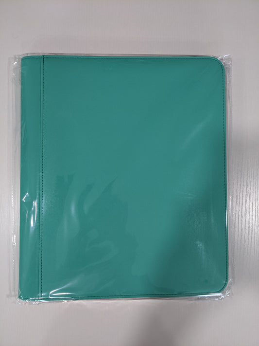 Generic 9-Pocket Zippered Toploader Binder - Teal (Holds 252)