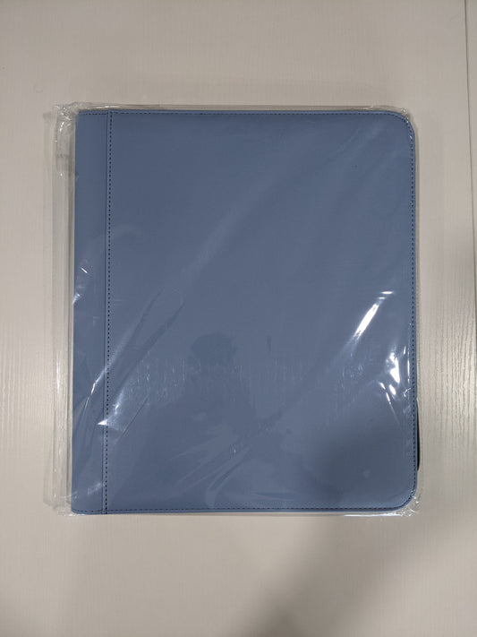 Generic 9-Pocket Zippered Toploader Binder - Light Blue (Holds 252)