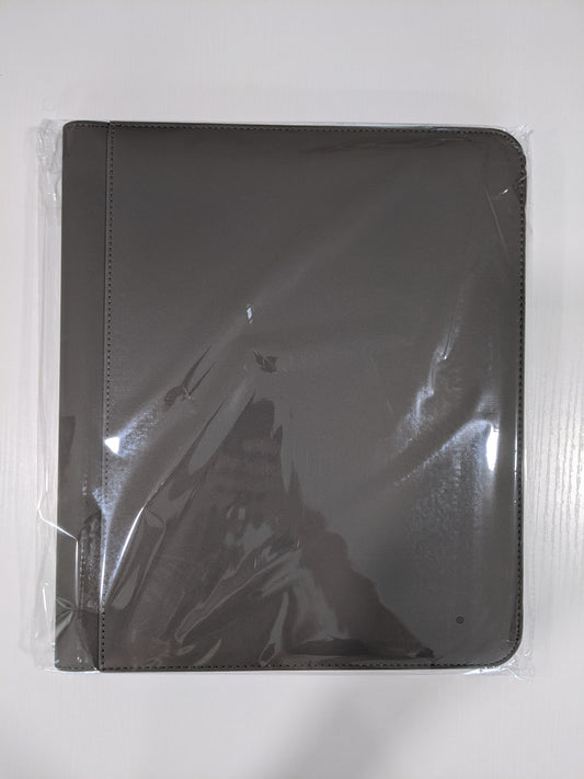 Generic 9-Pocket Zippered Toploader Binder - Grey (Holds 252)