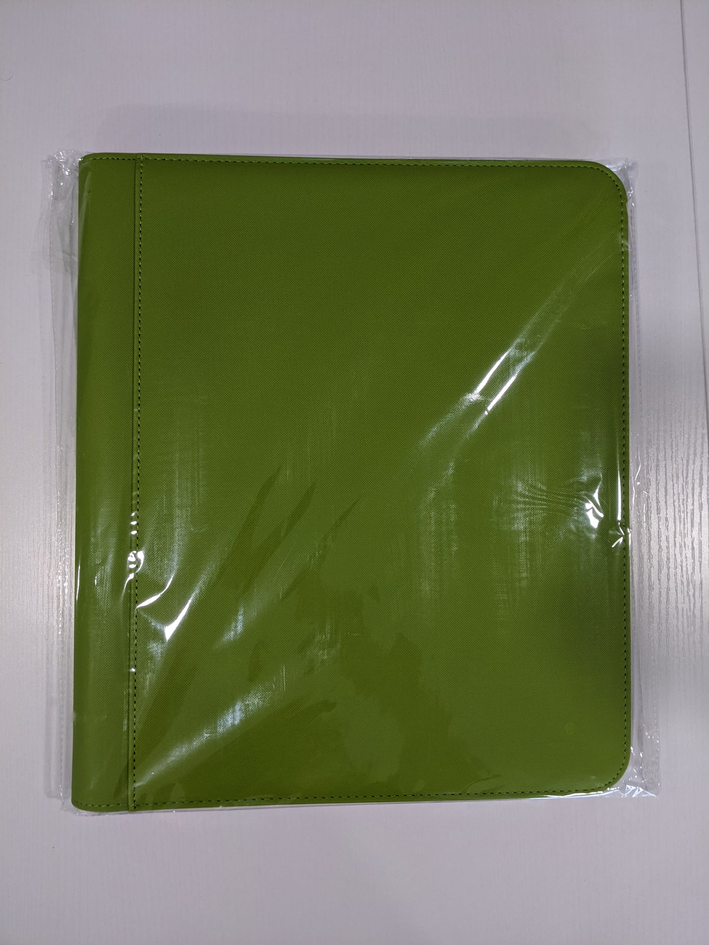 Generic 9-Pocket Zippered Toploader Binder - Lime (Holds 252)