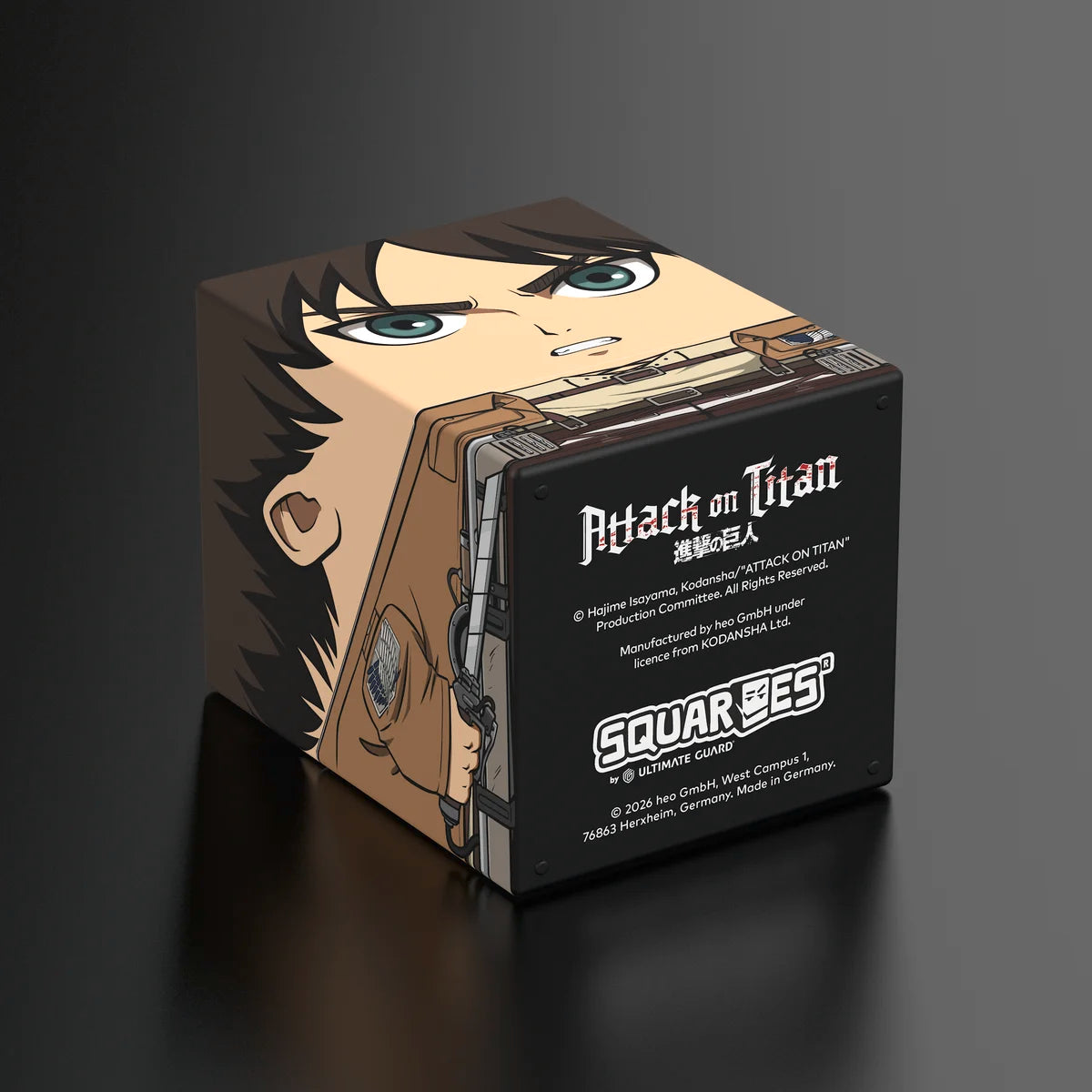 Squaroes Boulder 100+ Deck Box Attack on Titan Eren Jäger 1ct