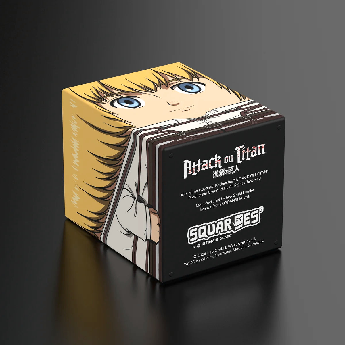 Squaroes Boulder 100+ Deck Box Attack on Titan Armin Arlert 1ct
