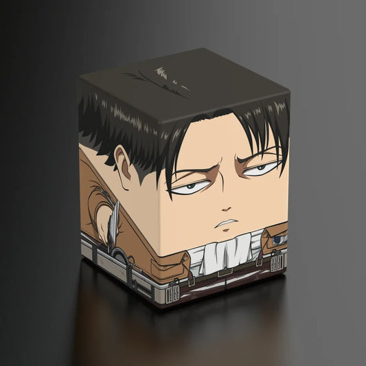 Squaroes Boulder 100+ Deck Box Attack on Titan Levi Ackermann 1ct