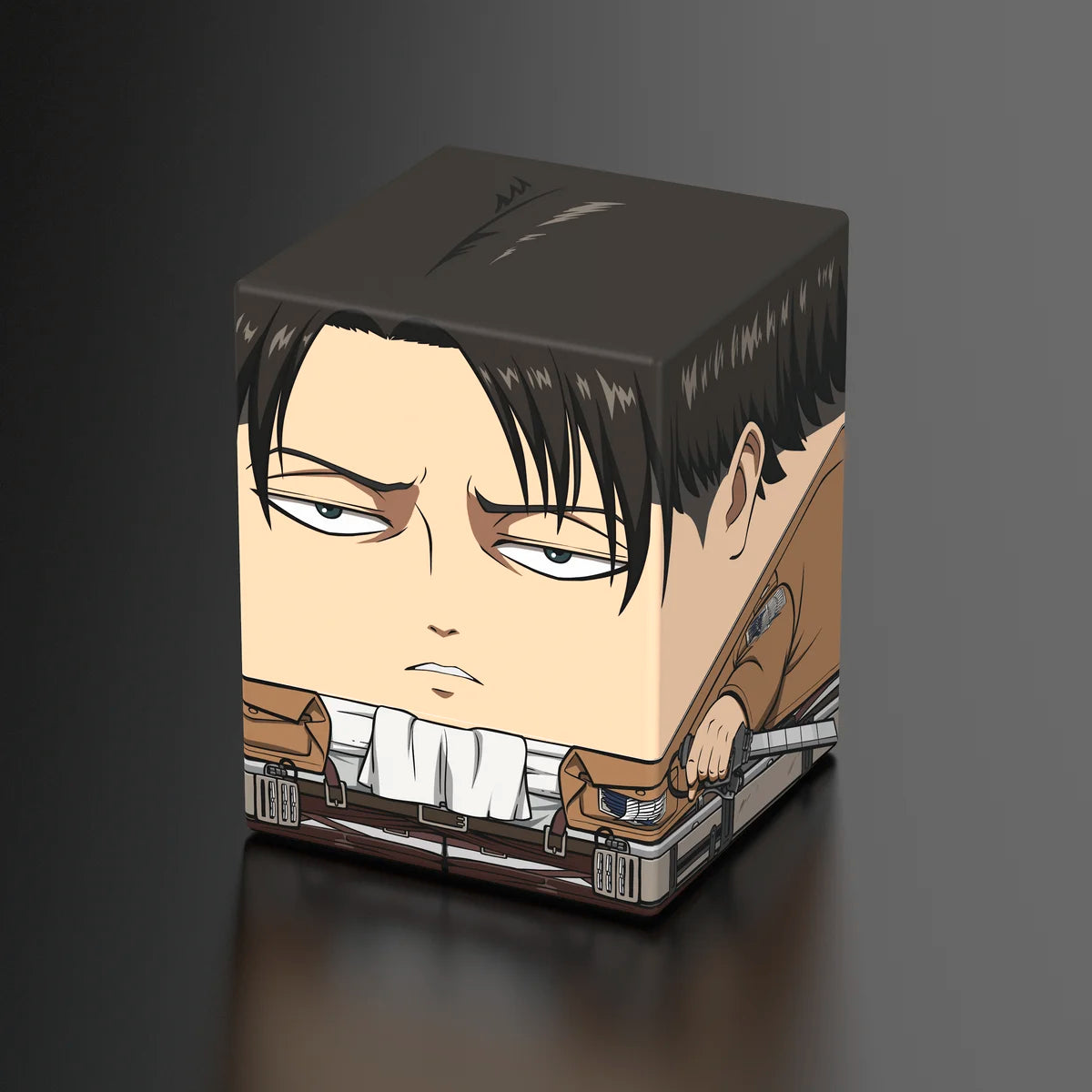 Squaroes Boulder 100+ Deck Box Attack on Titan Levi Ackermann 1ct