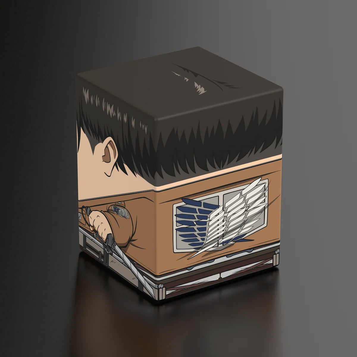 Squaroes Boulder 100+ Deck Box Attack on Titan Levi Ackermann 1ct