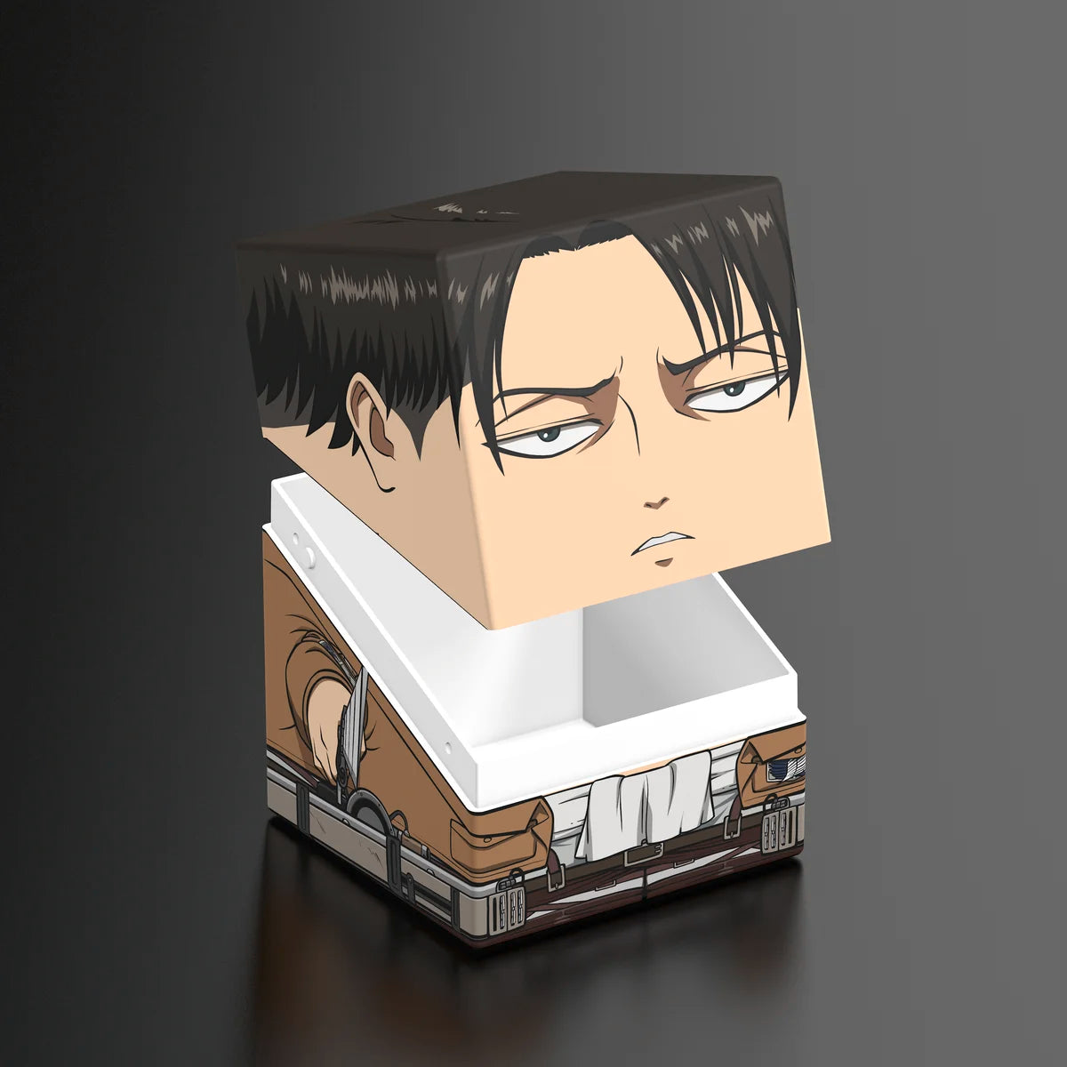 Squaroes Boulder 100+ Deck Box Attack on Titan Levi Ackermann 1ct
