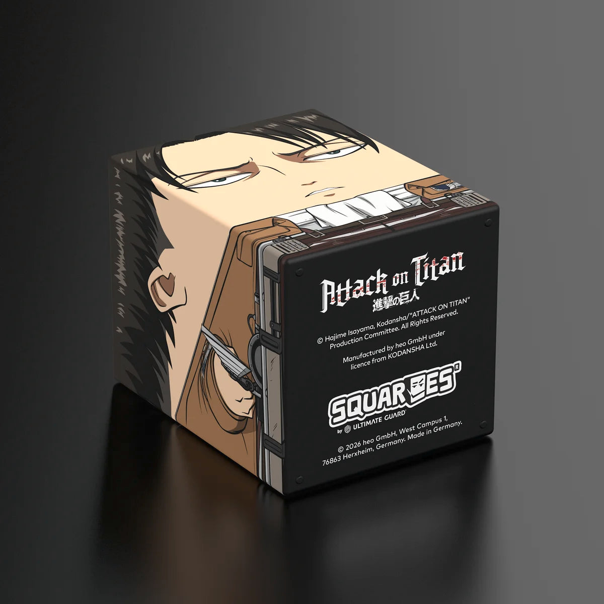 Squaroes Boulder 100+ Deck Box Attack on Titan Levi Ackermann 1ct