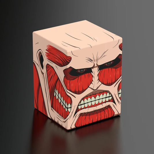 Squaroes Boulder 100+ Deck Box Attack on Titan Colossal Titan 1ct