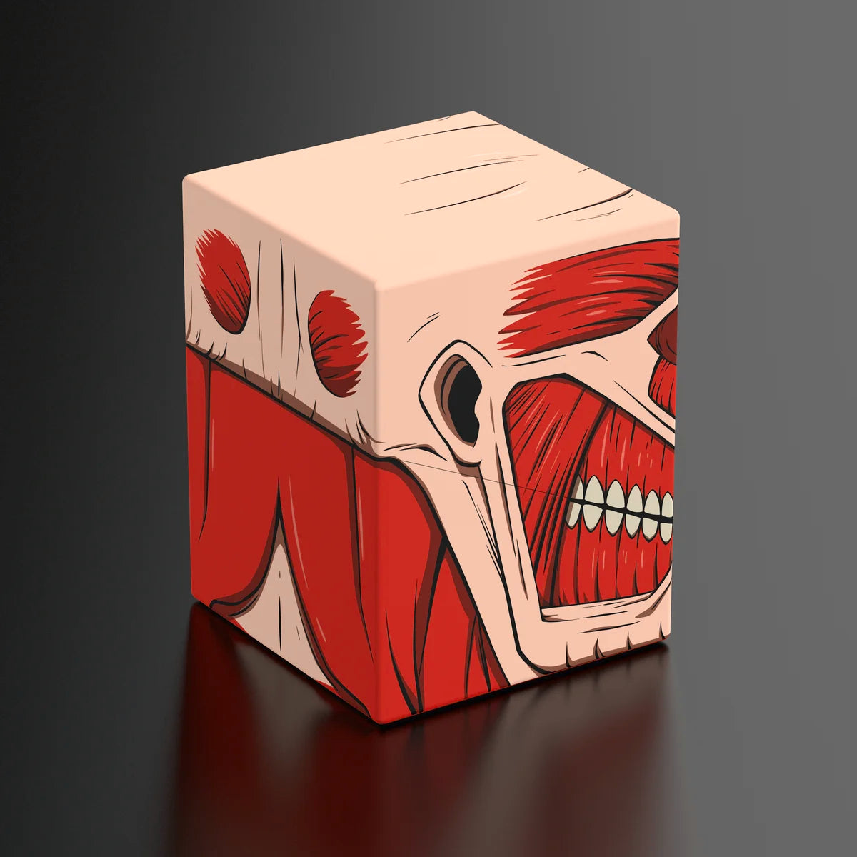 Squaroes Boulder 100+ Deck Box Attack on Titan Colossal Titan 1ct