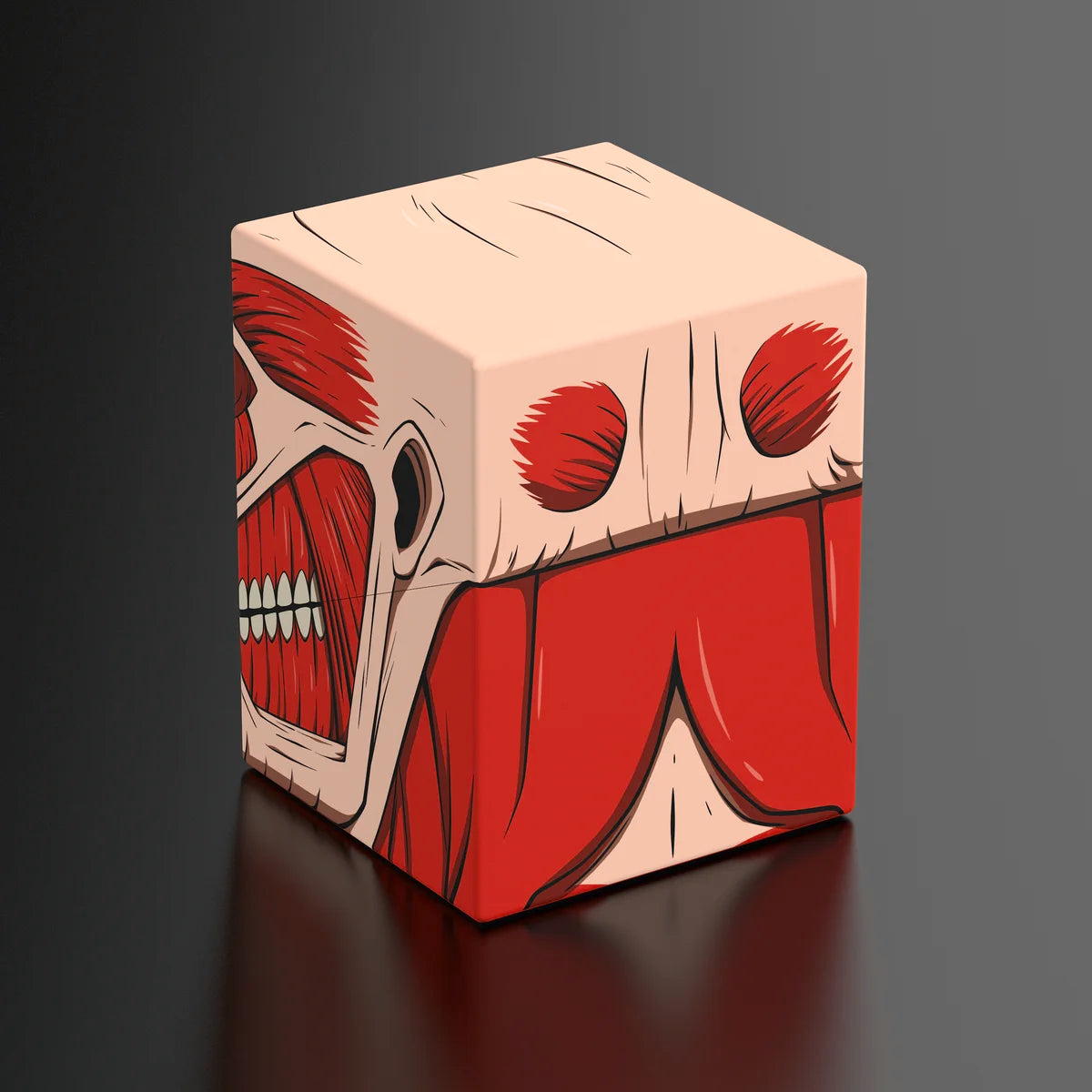 Squaroes Boulder 100+ Deck Box Attack on Titan Colossal Titan 1ct