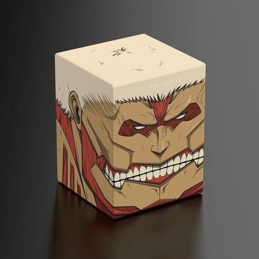 Squaroes Boulder 100+ Deck Box Attack on Titan Armored Titan 1ct