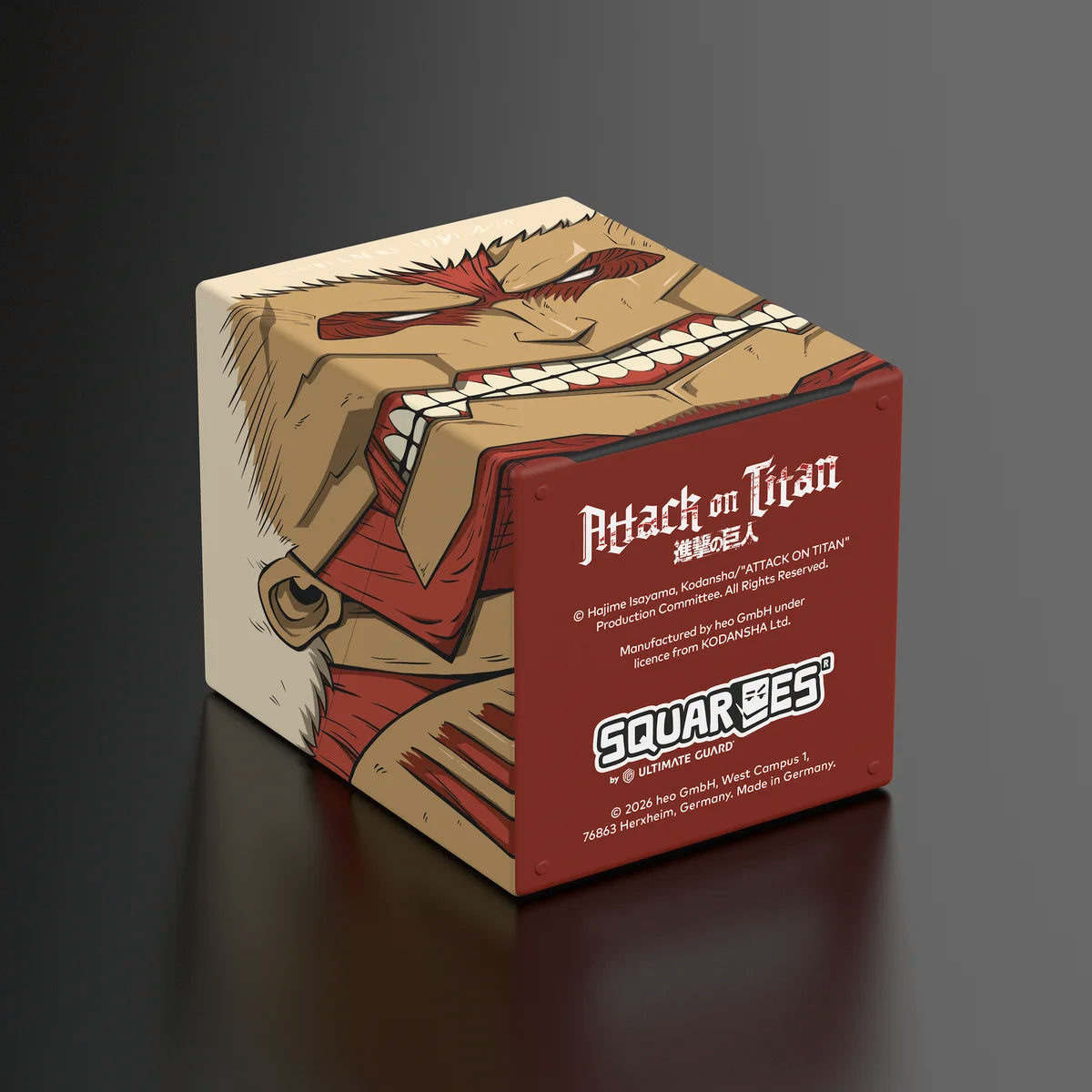 Squaroes Boulder 100+ Deck Box Attack on Titan Armored Titan 1ct