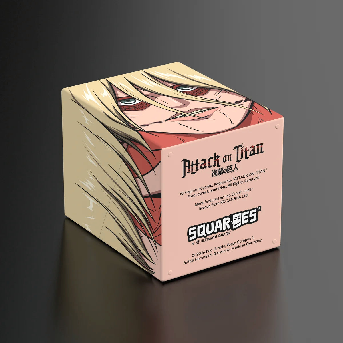 Squaroes Boulder 100+ Deck Box Attack on Titan Female Titan 1ct