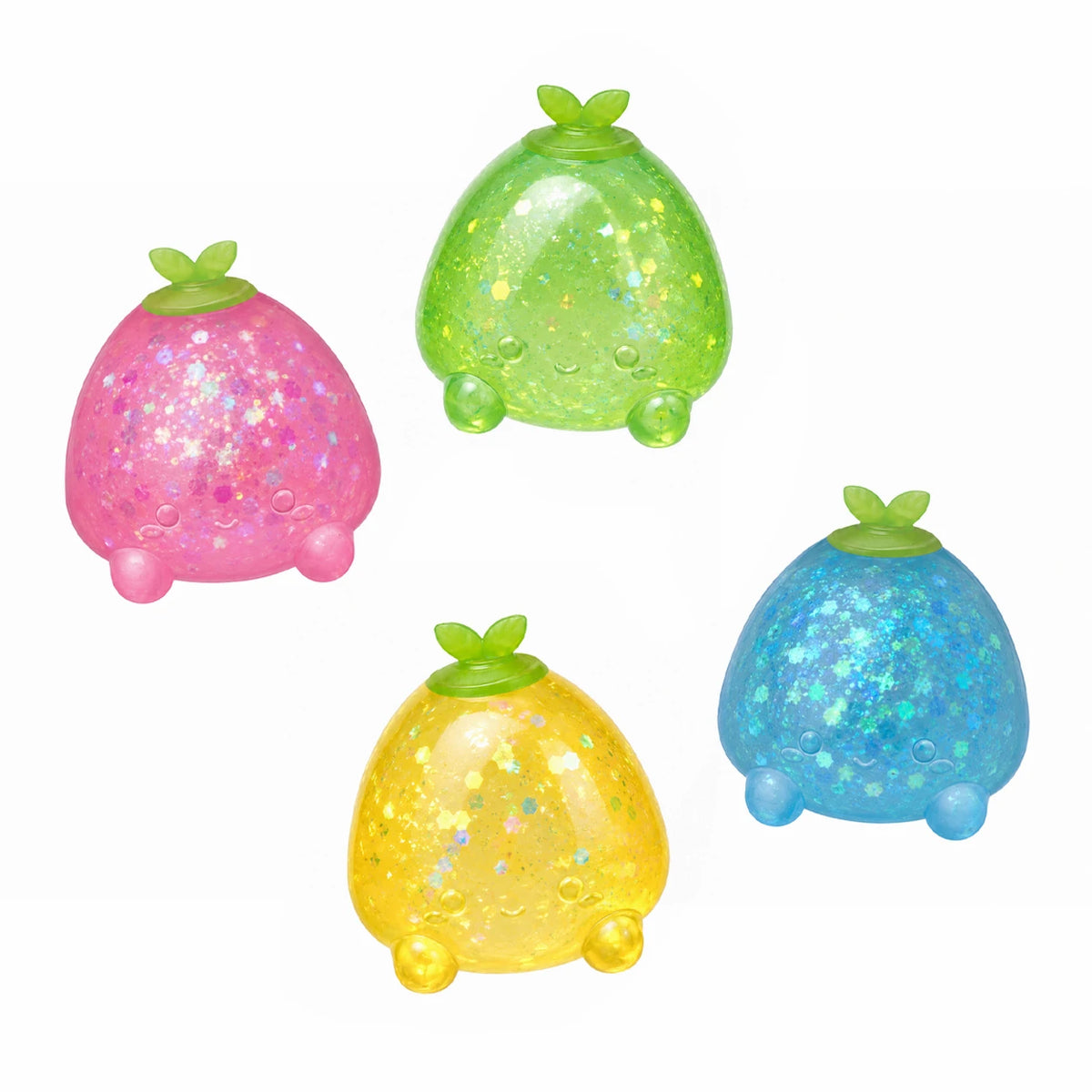 Top Trenz: Super Duper Sugar Squisher – Sticky Glitter Mini Fruit 2-Pack