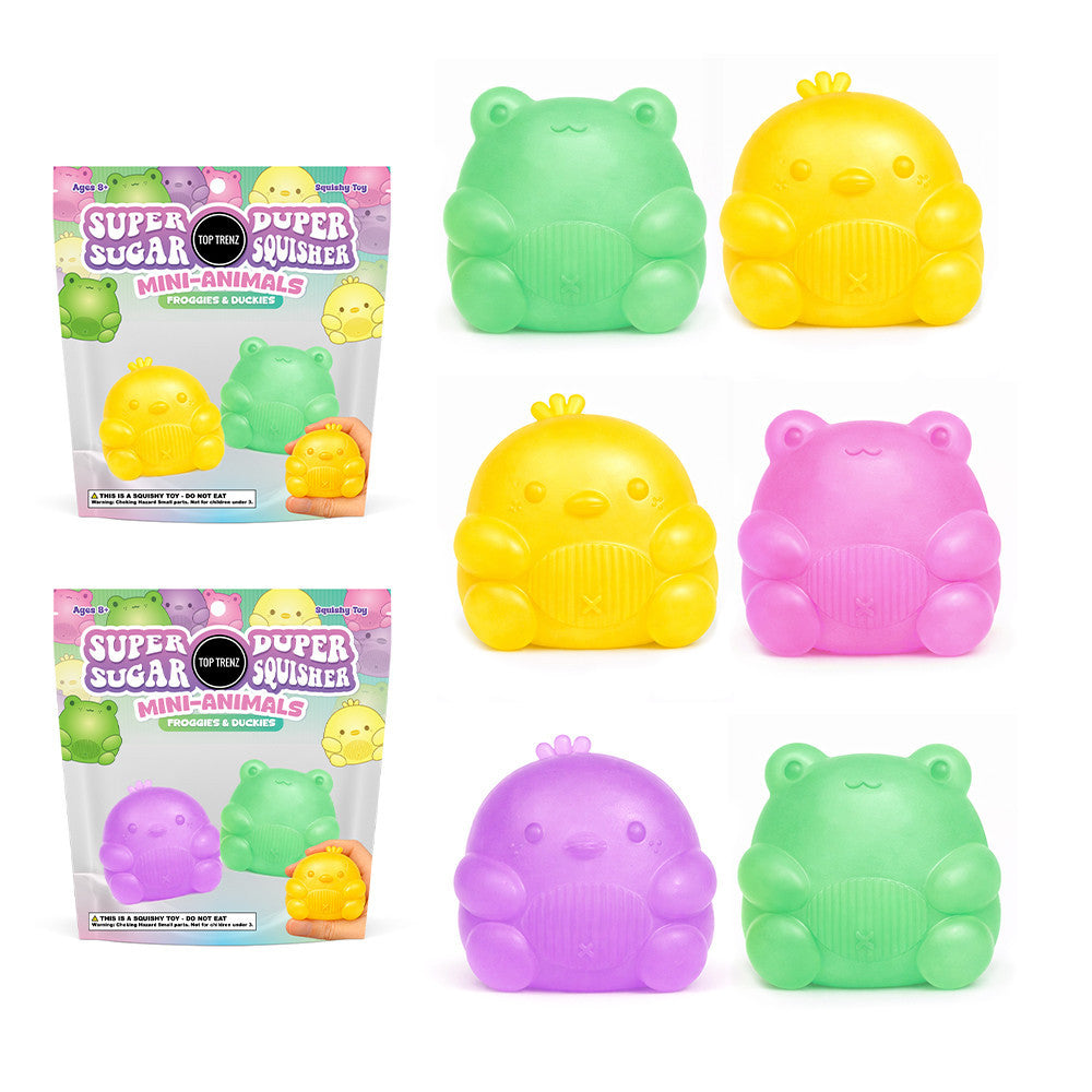 Top Trenz Sugar Duper Sugar Squisher Mini-Animals - Froggies & Duckies