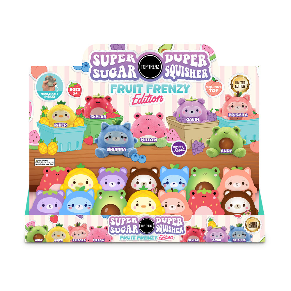 Super Duper Squisher Plush Fruit Frenzy Edition