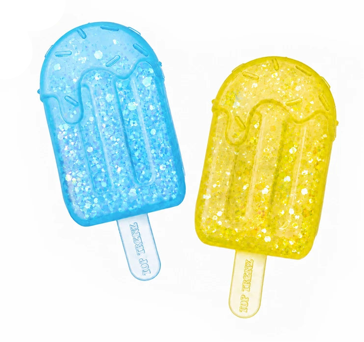Top Trenz: Super Duper Sugar Squisher – Sticky Glitter Mini Ice Pops 2-Pack