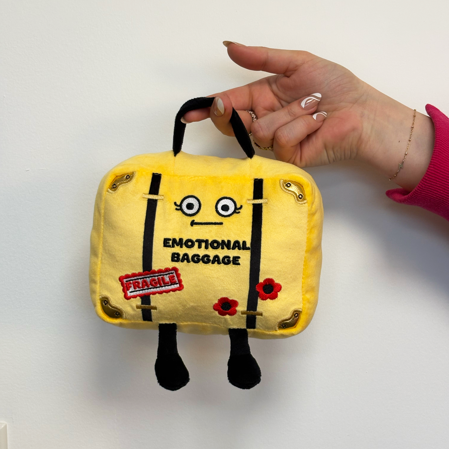 Punchkins Emotional Baggage Suitcase Plush – Funny Travel Plush Gift