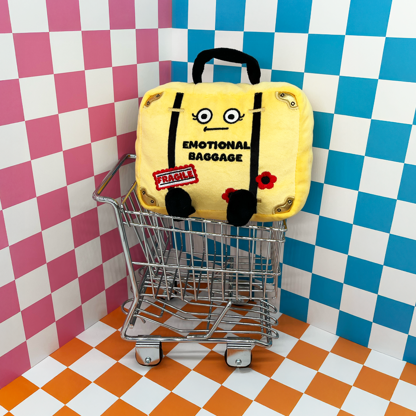 Punchkins Emotional Baggage Suitcase Plush – Funny Travel Plush Gift