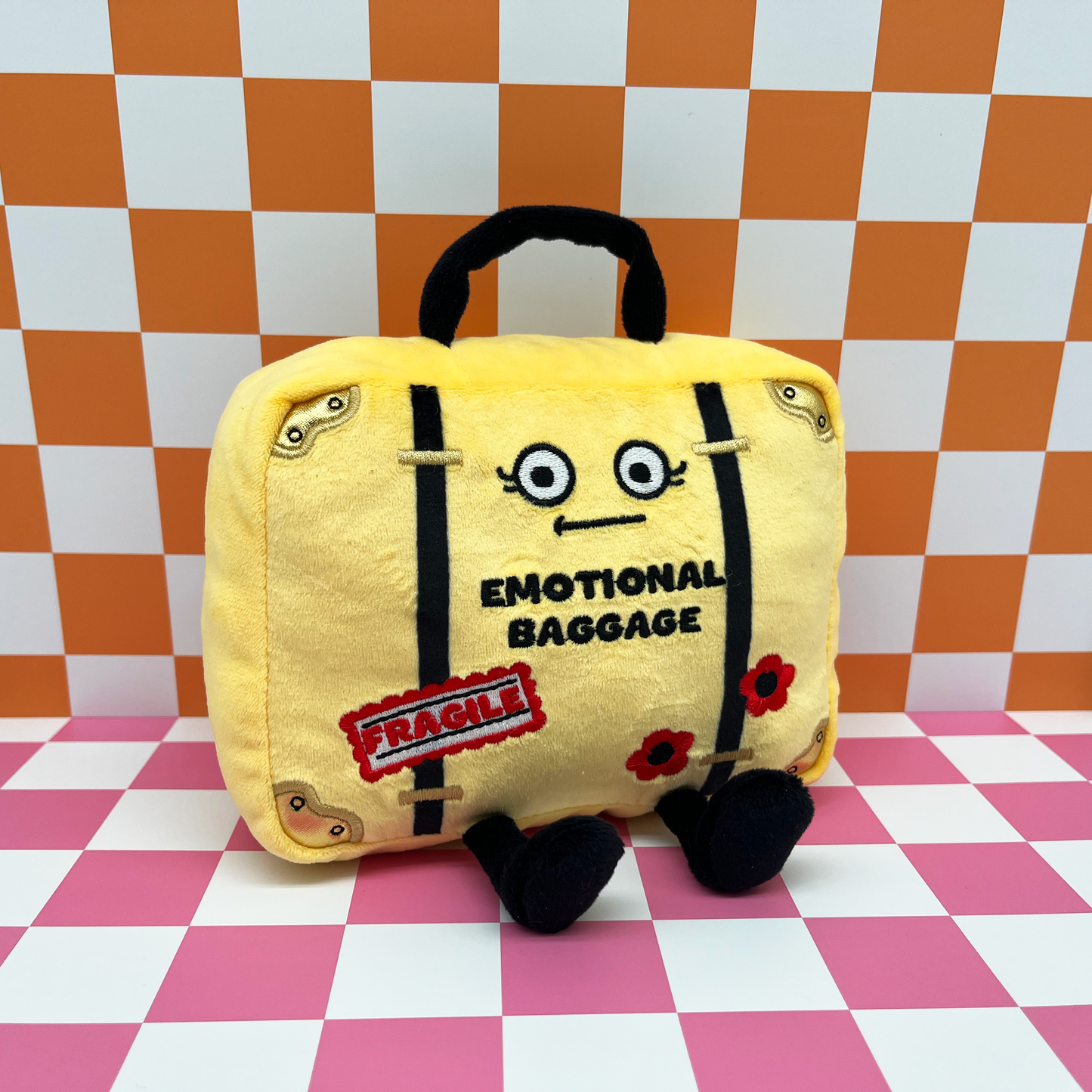 Punchkins Emotional Baggage Suitcase Plush – Funny Travel Plush Gift