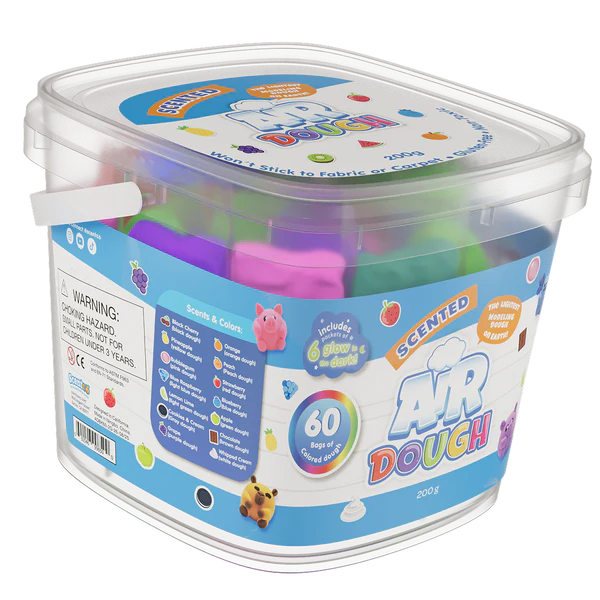 Scented Air Dough Bucket of 60 - 14 Scents