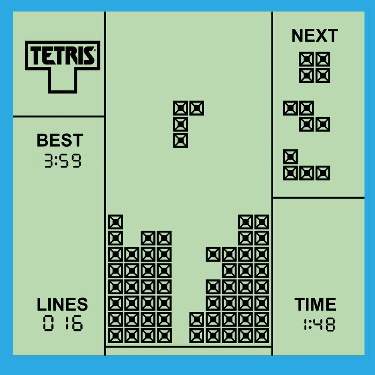 Fizz Creations Tetris Keyring Arcade