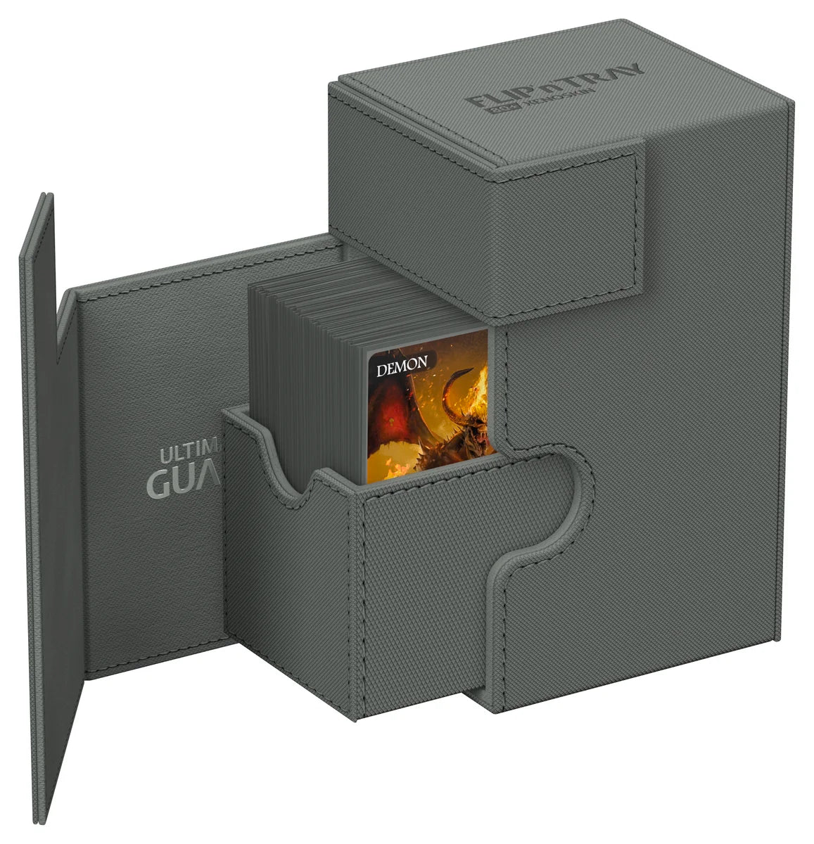 Ultimate Guard 80+ Flip’n’Tray Deck Case – Monocolor Grey