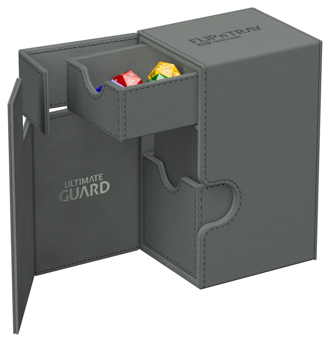 Ultimate Guard 80+ Flip’n’Tray Deck Case – Monocolor Grey
