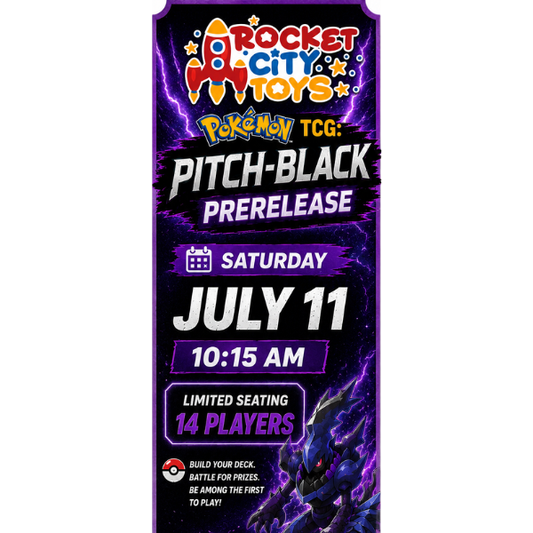 Pokemon TCG: Pitch Black Prerelease Entry 14 Seats July 11th 10:15