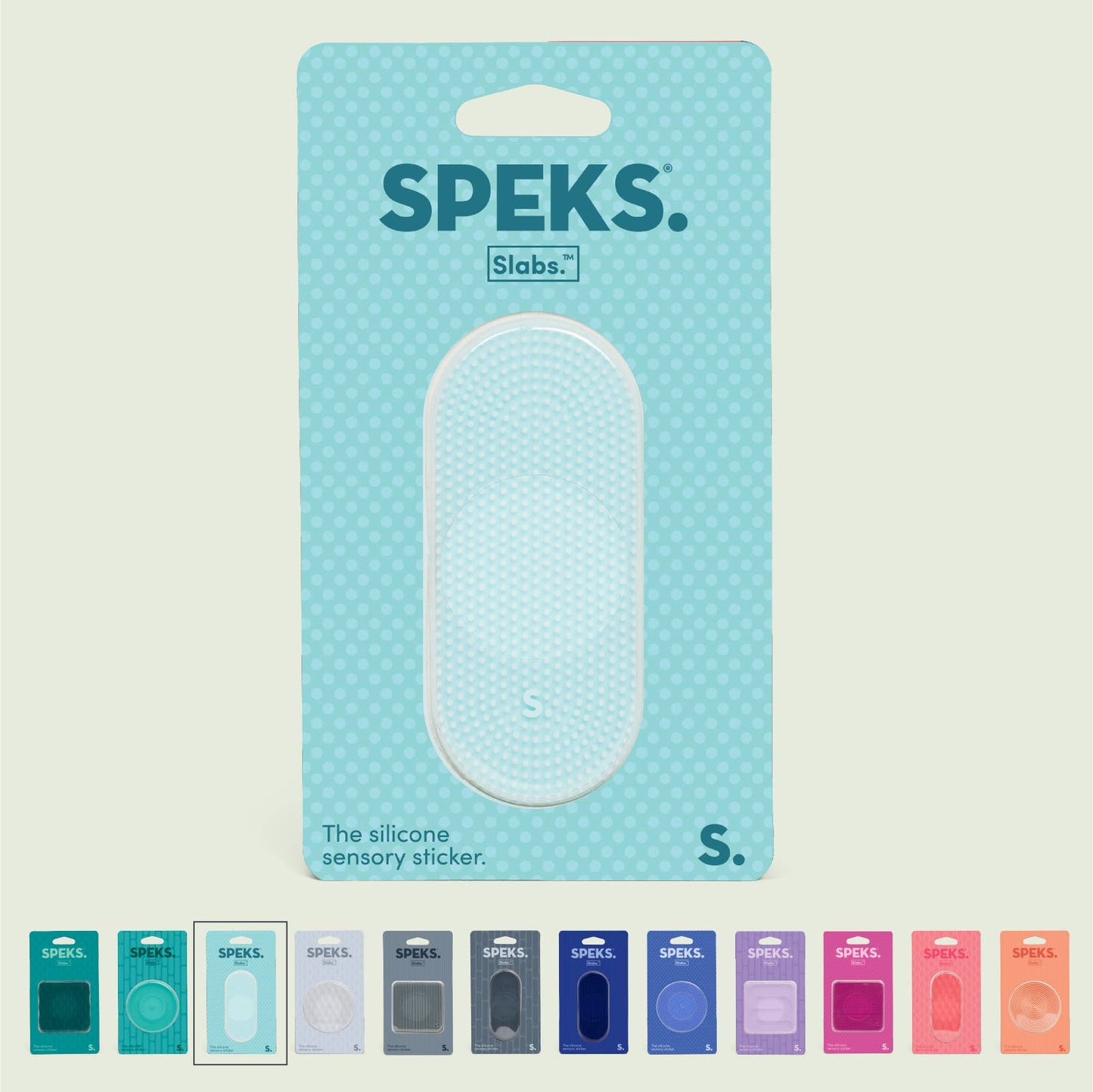 Speks Slabs Silicone Sensory Sticker Fidget – Peel, Stick & Squish Tactile