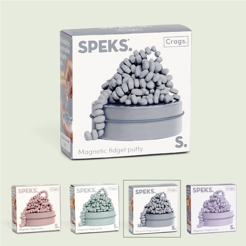 Speks Mini Neutral Crags Magnetic Sensory Fidget Stones