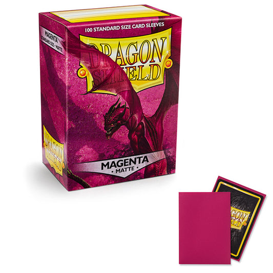 Dragon Shield Sleeves: Standard - Matte Magenta (100 ct.)