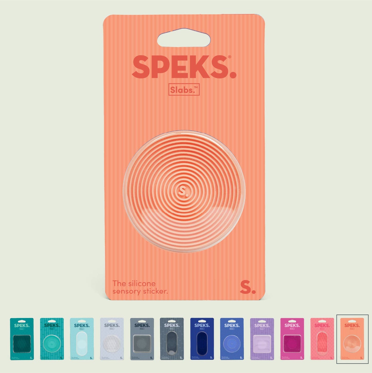 Speks Slabs Silicone Sensory Sticker Fidget – Peel, Stick & Squish Tactile