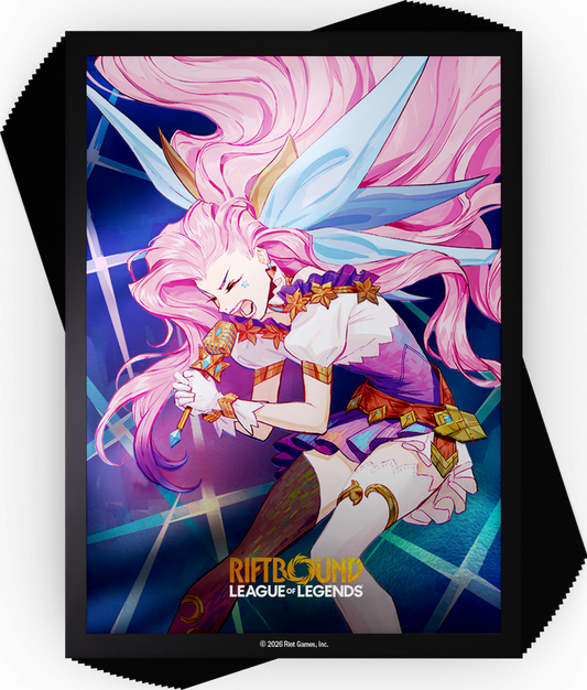 Riftbound: League of Legends TCG - Radiance Art Sleeves Seraphine, Starry-Eyed Songstress - 100 Count