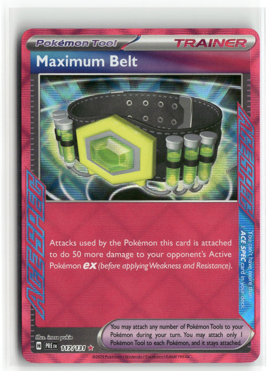 Pokemon Maximum Belt 154/162 ACE SPEC Rare 2024 SV05: Temporal Forces