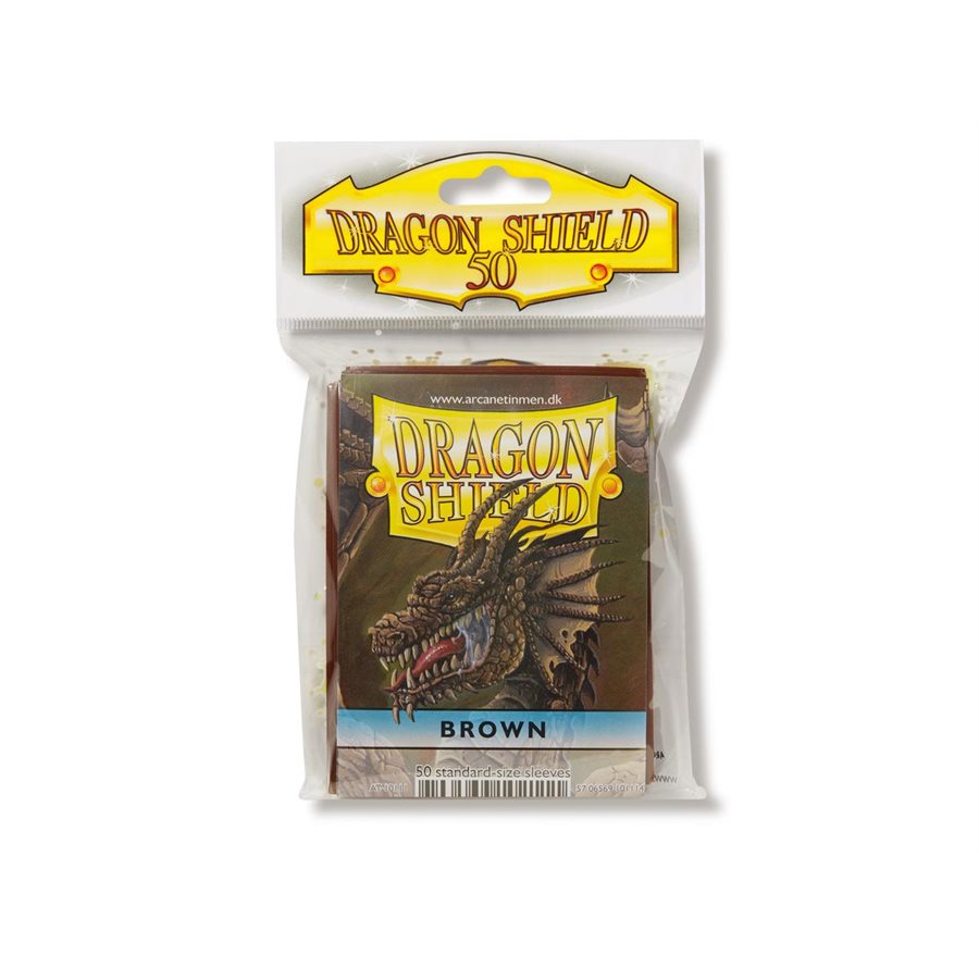 brown card sleeves Dragon Shield: Standard Card Sleeves (50ct): Brown
