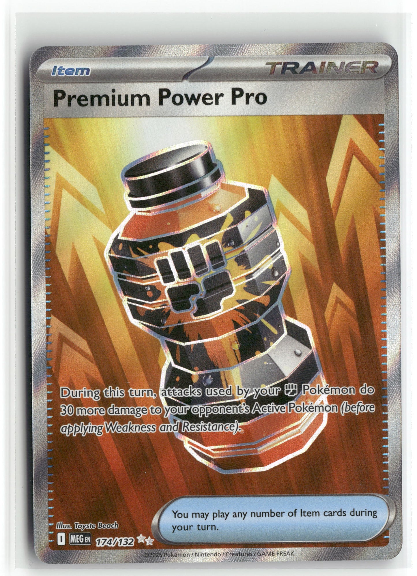Pokemon Premium Power Pro 174/132 Ultra Rare 2025 ME01: Mega Evolution