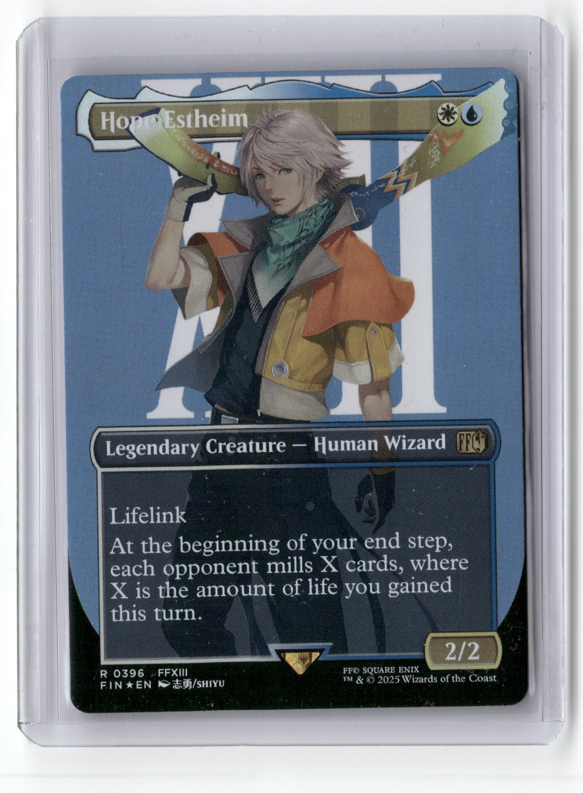 Tidus, Yuna's Guardian (Borderless) M Commander: FINAL FANTASY 205 Foil (Back)