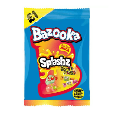 Bazooka Splashz Fruit 120g United Kingdom