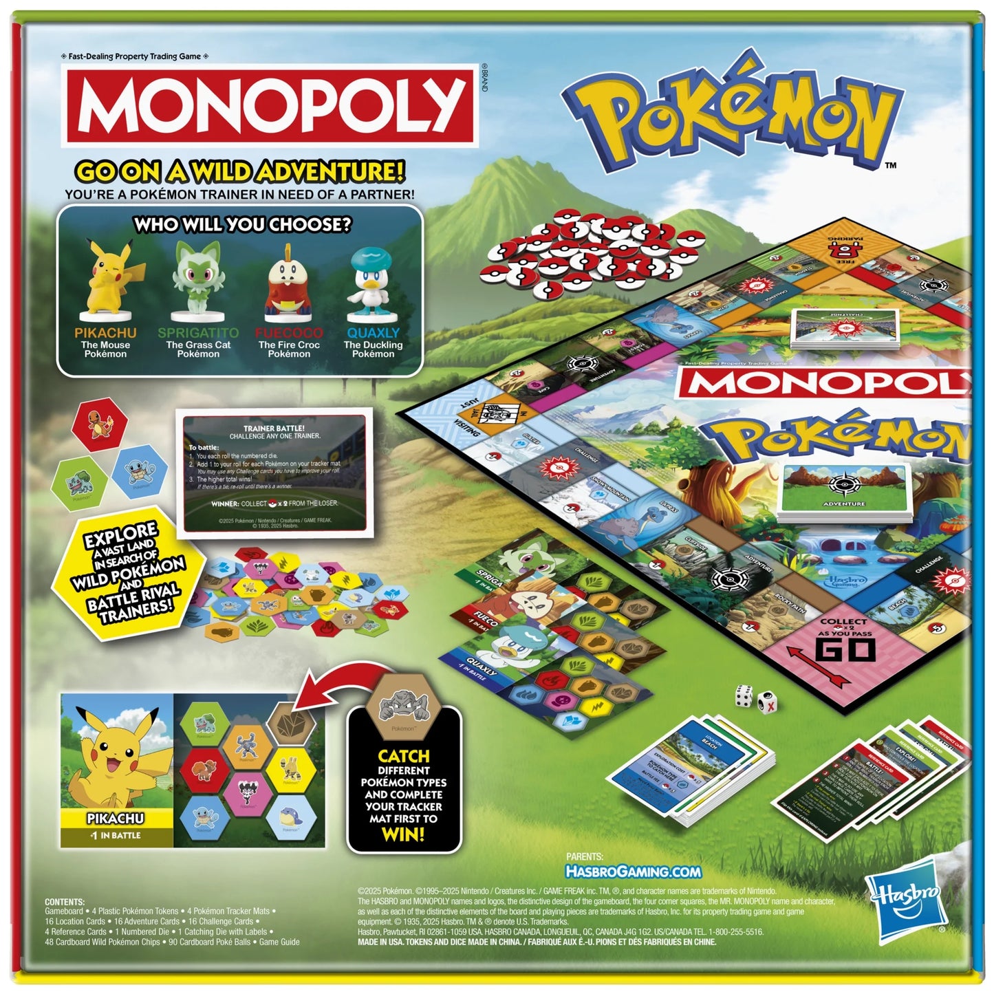 Monopoly Pokémon Edition Board Game, Games for Pokémon Fans