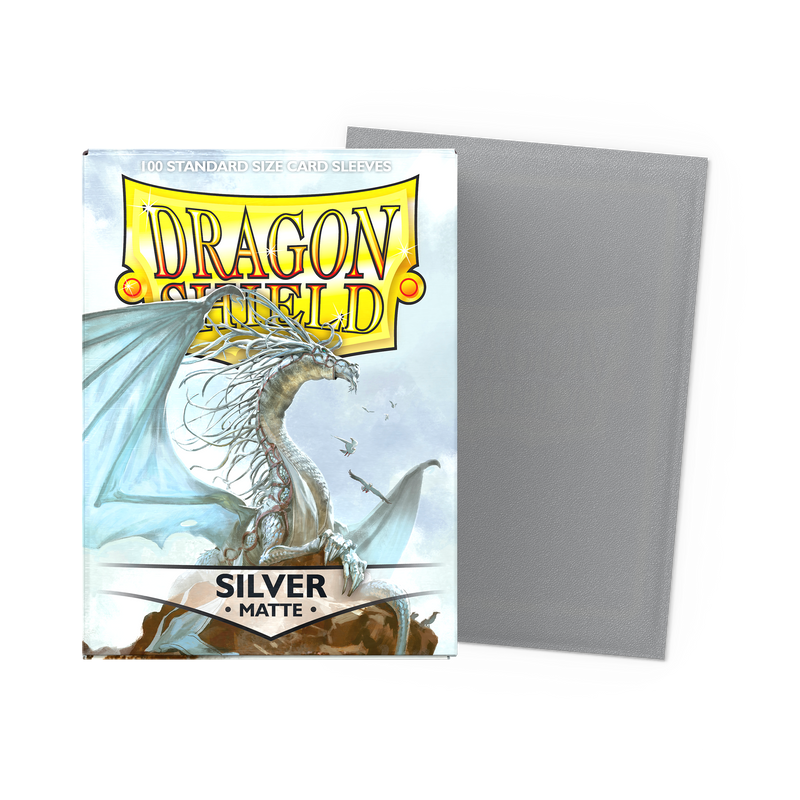 Dragon Shield Sleeves: Standard - Matte Silver (100 ct.)