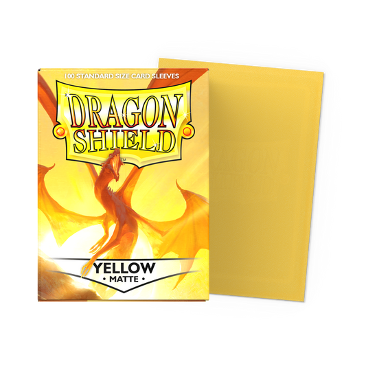 Dragon Shield Sleeves: Standard - Matte Yellow (100 ct.)