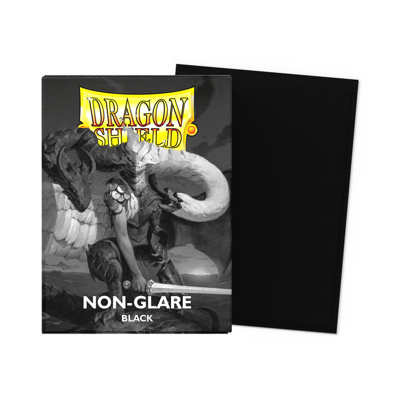 Dragon Shield Sleeves: Standard Non-Glare Matte - Black 100CT