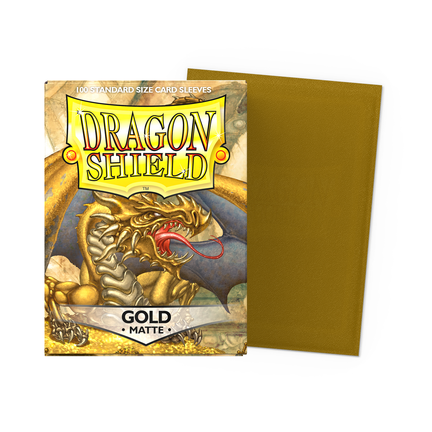 Dragon Shield Sleeves: Standard - Matte Gold (100 ct.)