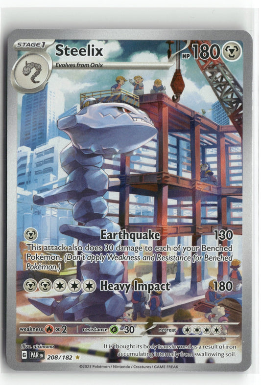 Pokemon SV04: Paradox Rift Steelix 208/182 Holo