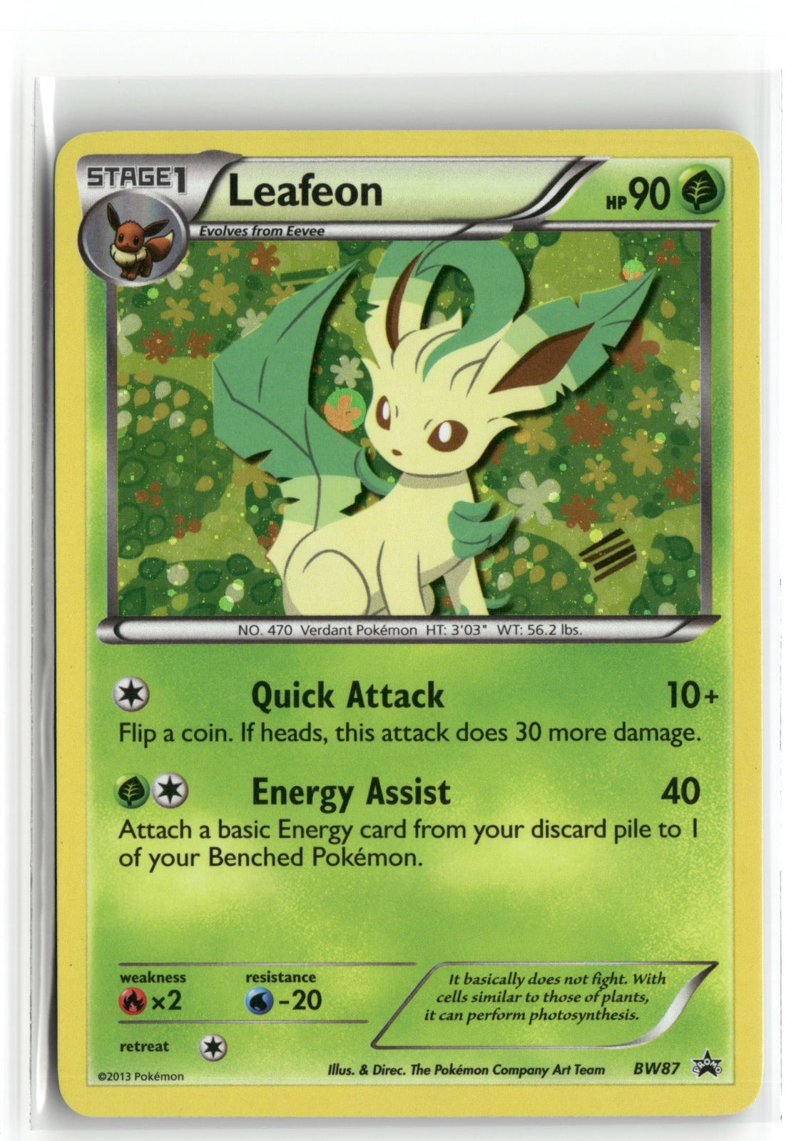 Pokemon Leafeon - BW87 Promo 2011 Black and White Promos
