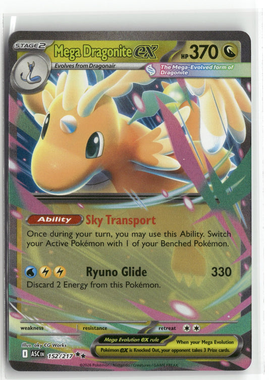 Pokemon Mega Dragonite ex 152/217 Double Rare 2026 ME: Ascended Heroes